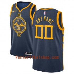 Golden State Warriors Trikot Benutzerdefinierte 2018-19 Nike City Edition Blau Swingman - Herren